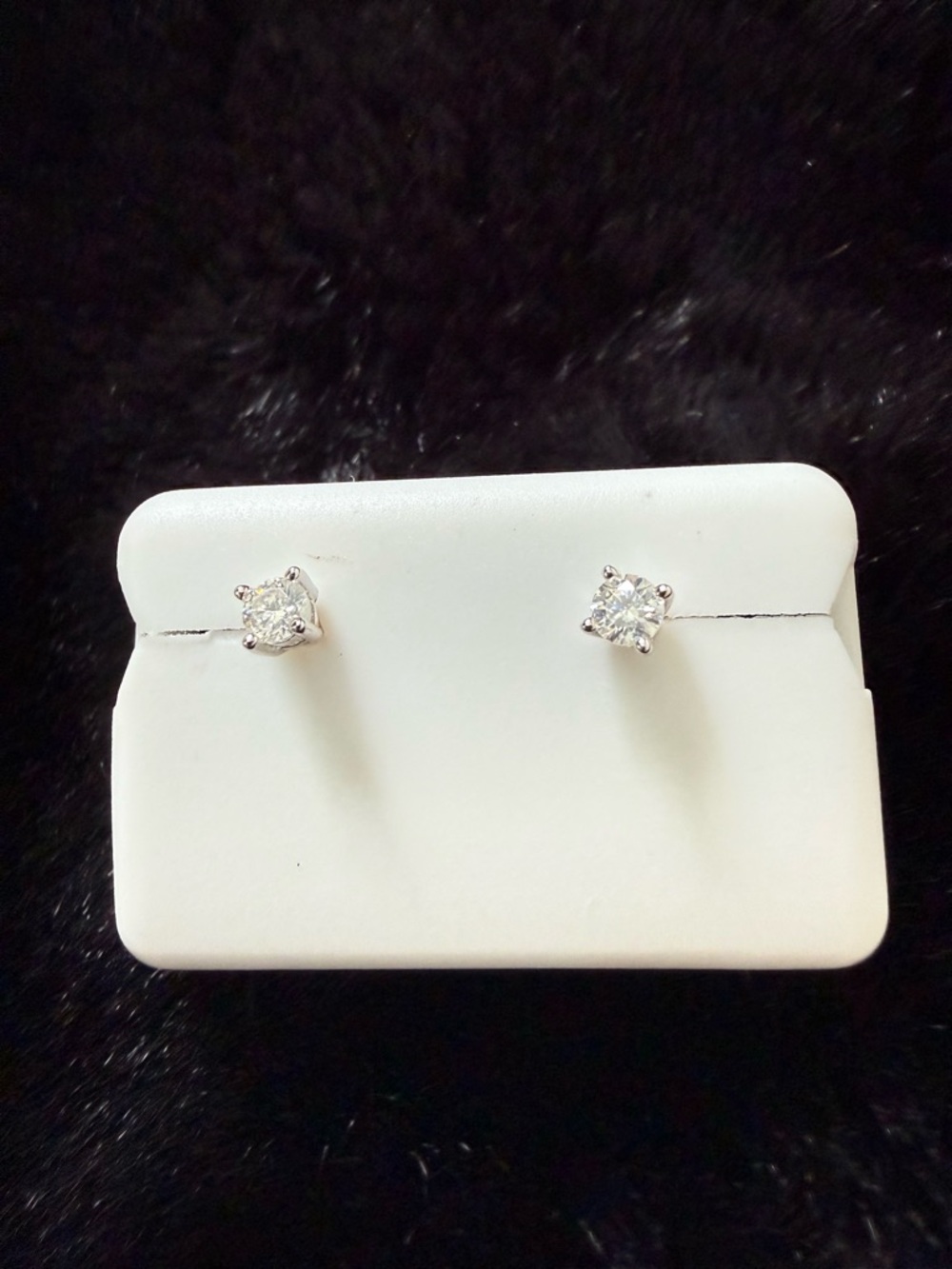 0.25 CTW Moissanite 3MM 925 Silver Earrings